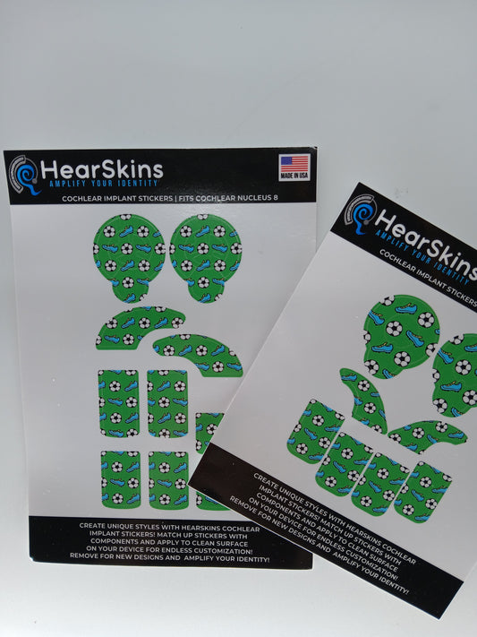 Cochlear Nucleus 7 or 8 Soccer Skins Stickers